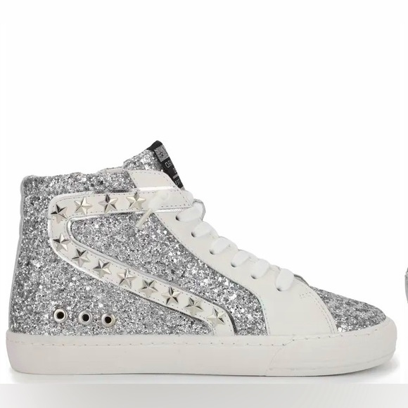 Vintage Havana Shoes - Vintage Havana Betsey High Top Sneaker Silver Glitter size 7